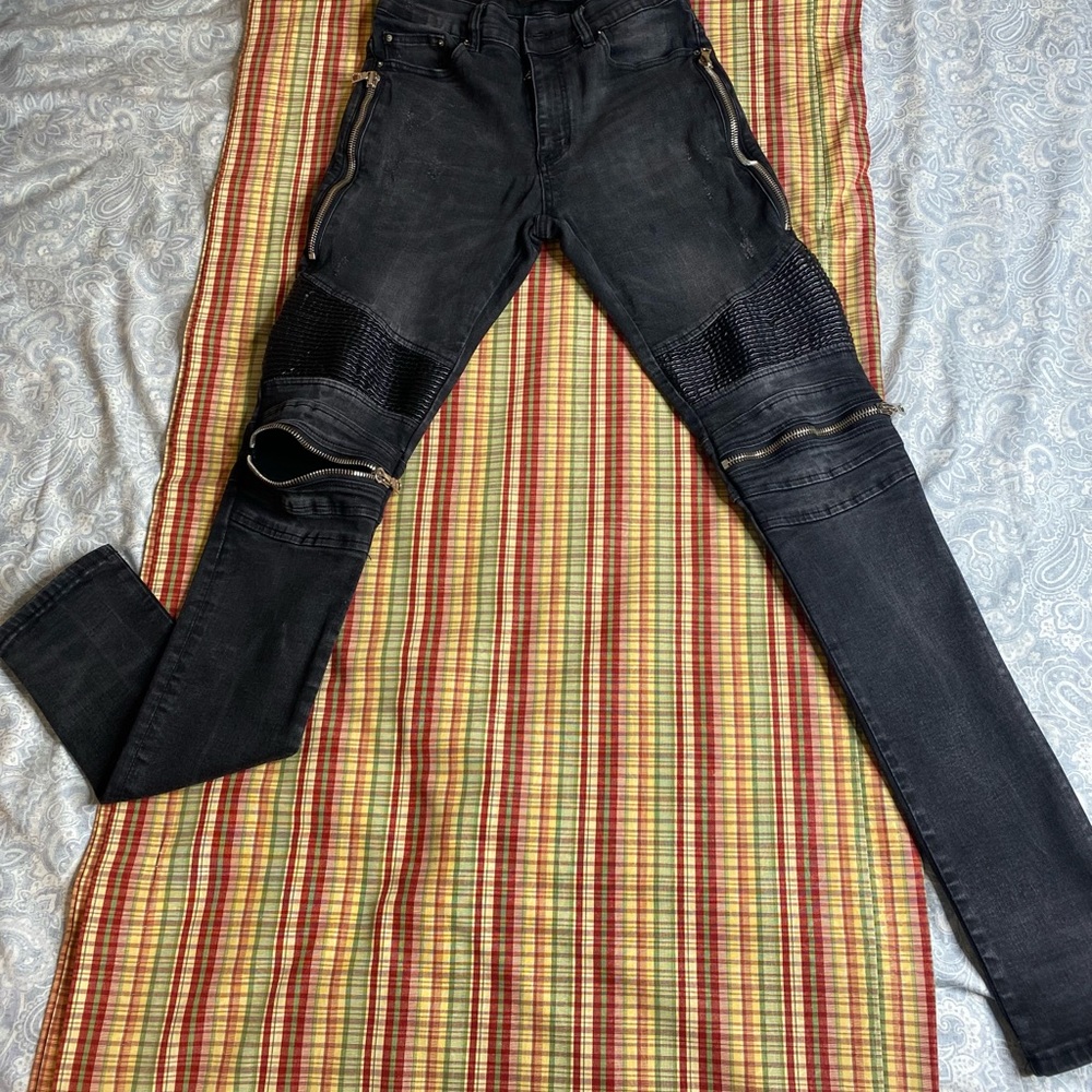 AMIRI MX2 BLACK DENIM JEANS (SIZE 31)